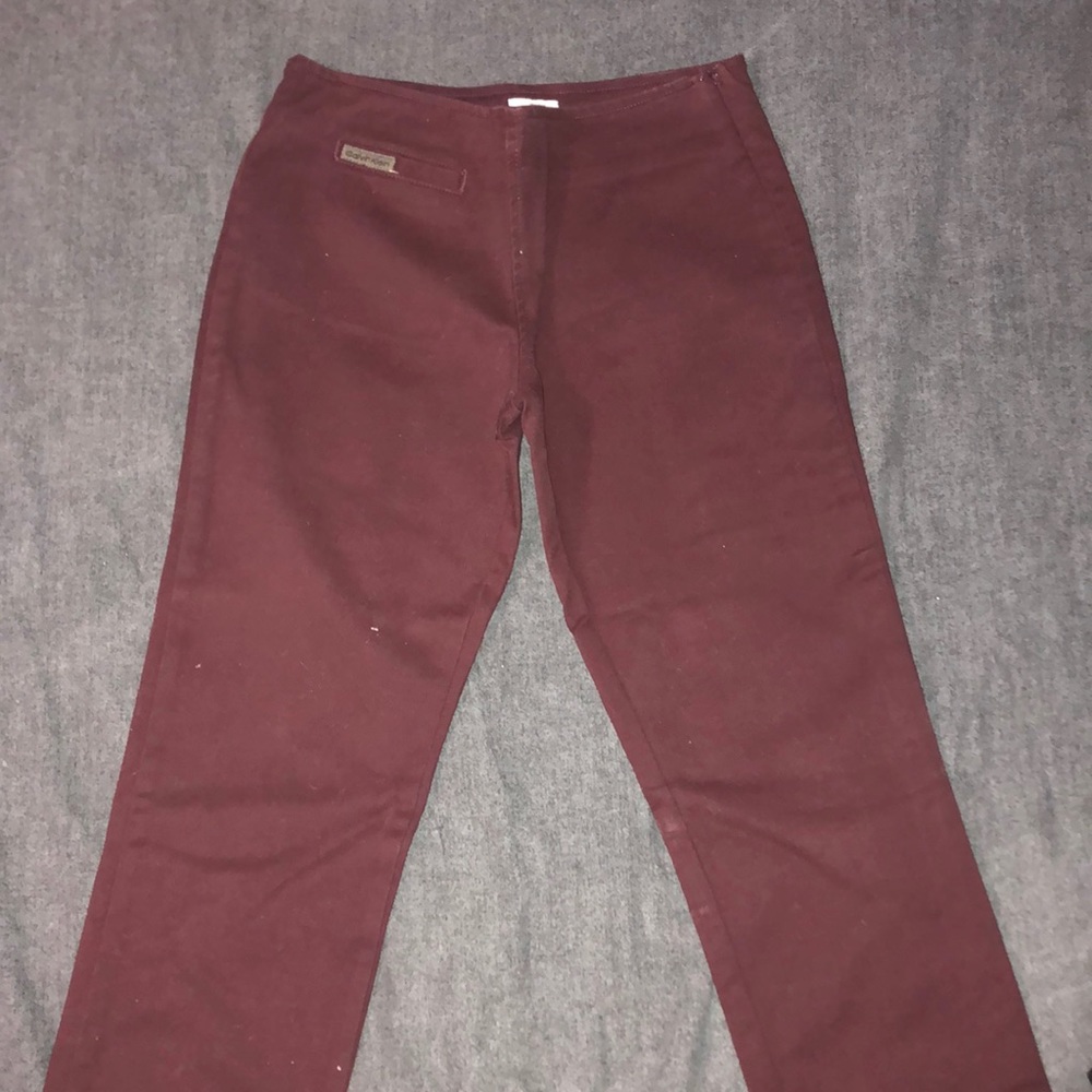 Vintage Calvin Klein Burgundy Denim